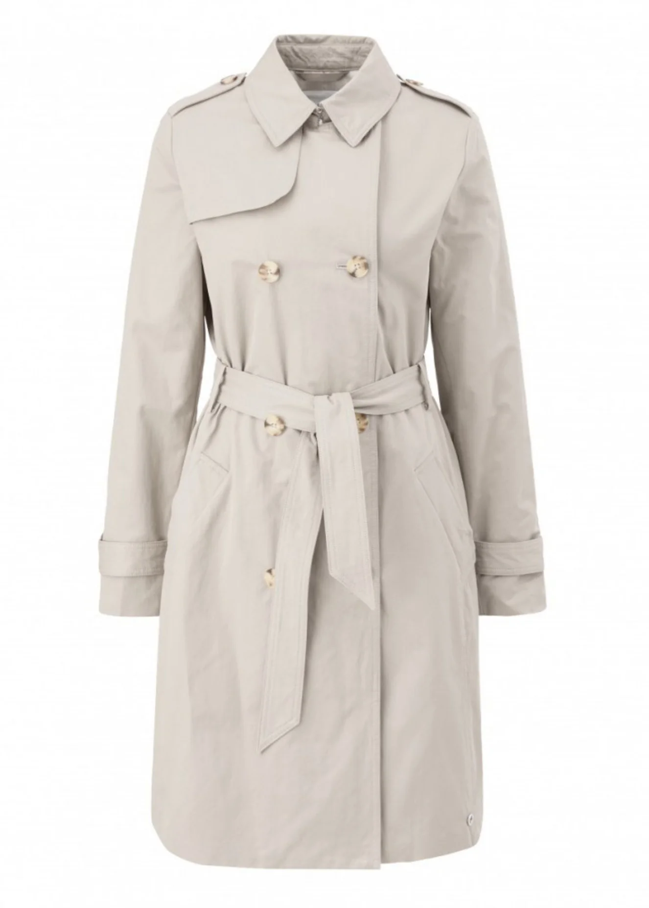 Soliver Lapel Coat Ecru