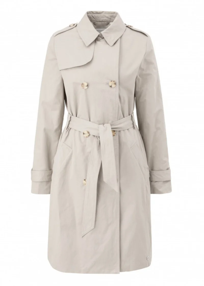 Soliver Lapel Coat Ecru