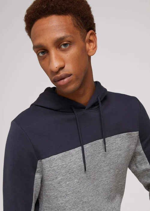 Tom Tailor Hoody W Cutlines Blueish Grey