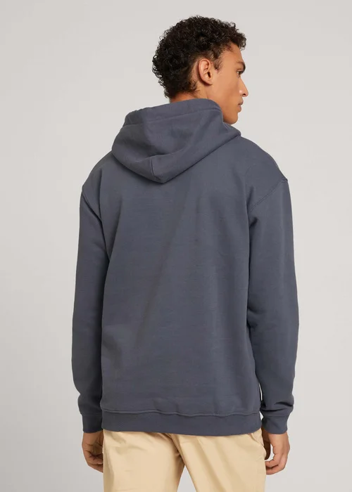 Tom Tailor Hoody With Embro Blueish Grey
