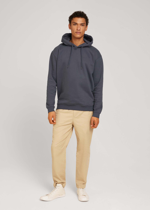 Tom Tailor Hoody With Embro Blueish Grey - 1030860-10306