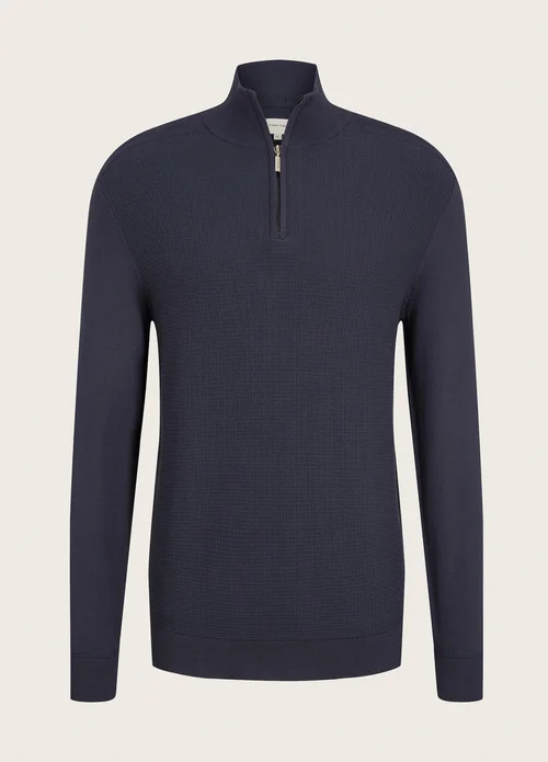 Tom Tailor Half Zip Blue Grey