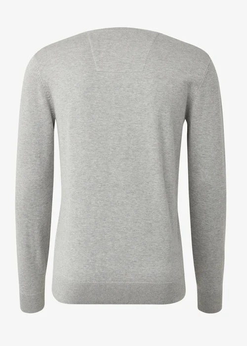 Tom Tailor Simple Knitted Jumper Light Soft Grey Melange