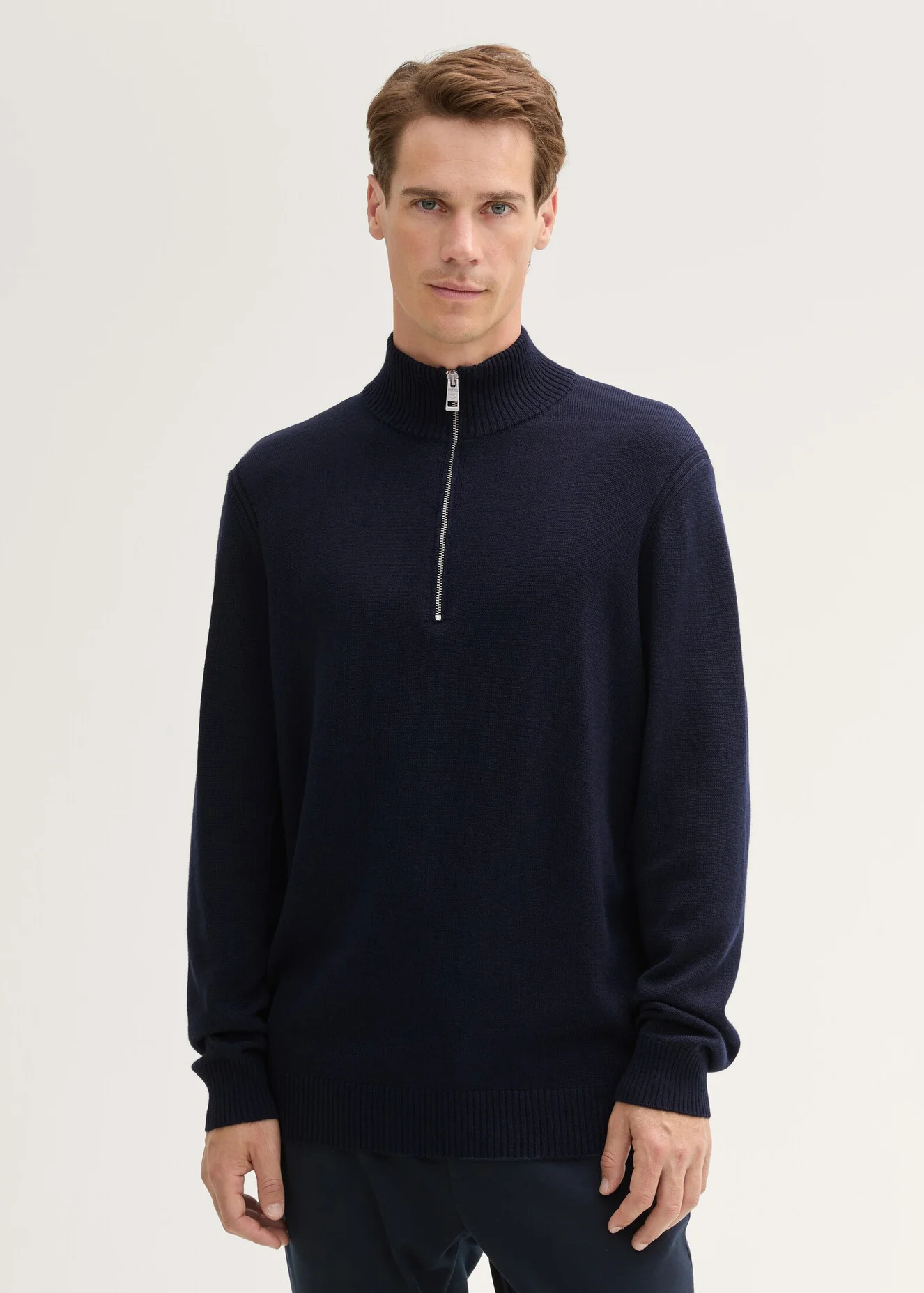 Tom Tailor Half Zip Sweater Sky Captain Blue