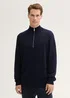 Tom Tailor Half Zip Sweater Sky Captain Blue