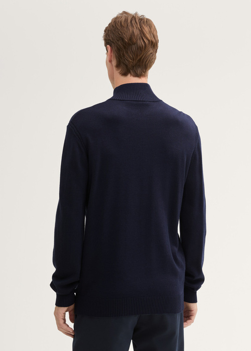 Tom Tailor Half Zip Sweater Sky Captain Blue - 1043249-10668