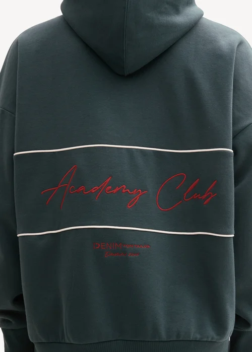 Tom Tailor Oversized Hoodie With Embroidery Dark Gable Green