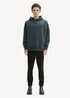 Tom Tailor Oversized Hoodie With Embroidery Dark Gable Green