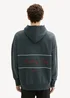 Tom Tailor Oversized Hoodie With Embroidery Dark Gable Green