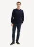 Tom Tailor Knit Sweater In Recycled Cashmere Knitted Navy Melange