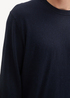 Tom Tailor Knit Sweater In Recycled Cashmere Knitted Navy Melange - 1043266-13160