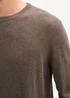Tom Tailor Knit Sweater In Recycled Cashmere Wood Brown Melange