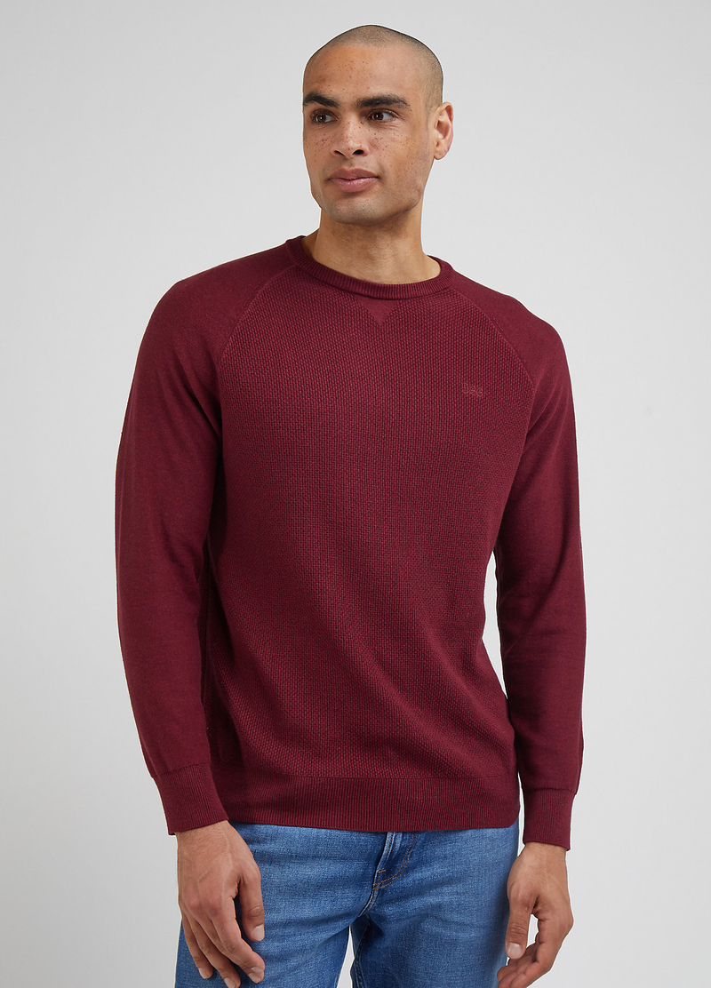 Lee Reglan Crew Knit Port - L83PKHA84