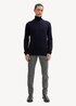 Tom Tailor Turtleneck Cashmere Sweater Knitted Navy Melange - 1043267-13160