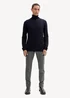 Tom Tailor Turtleneck Cashmere Sweater Knitted Navy Melange