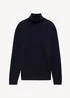 Tom Tailor Turtleneck Cashmere Sweater Knitted Navy Melange