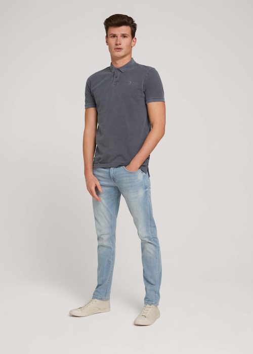 Tom Tailor Polo Tee Quiet Mid Grey - 1030641-10668