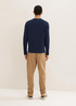 Tom Tailor Long Sleeve One Pocket Sweatshirt Sky Captain - 1034400-10668