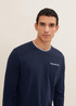 Tom Tailor Long Sleeve One Pocket Sweatshirt Sky Captain - 1034400-10668