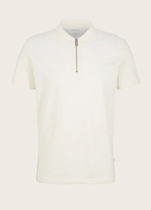 Tom Tailo Halfzip Polo Shirt Vanila