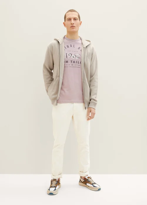 Tom Tailor Striped T Shirt Velvet Rose Fine Stripe