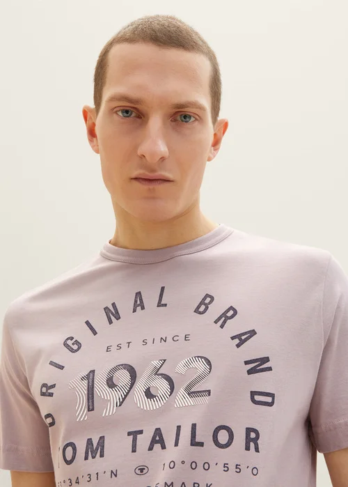 Tom Tailor Striped T Shirt Velvet Rose Fine Stripe