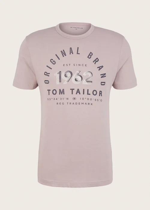 Tom Tailor Striped T Shirt Velvet Rose Fine Stripe