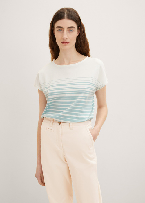 Tom Tailor Tshirt Blue Gradient Stripe