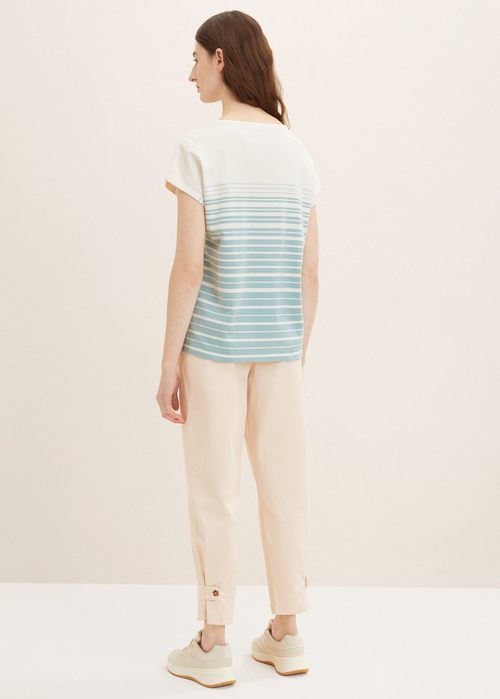 Tom Tailor Tshirt Blue Gradient Stripe