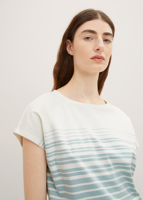 Tom Tailor Tshirt Blue Gradient Stripe