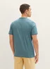 Tom Tailor T Shirt With A Print Navy Blue Stone Fine Stripe