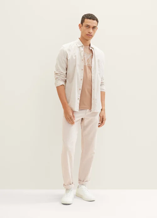 Tom Tailor T Shirt With Lettering Desert Fawn