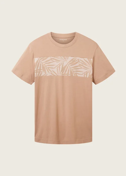 Tom Tailor T Shirt With Lettering Desert Fawn