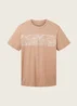 Tom Tailor T Shirt With Lettering Desert Fawn
