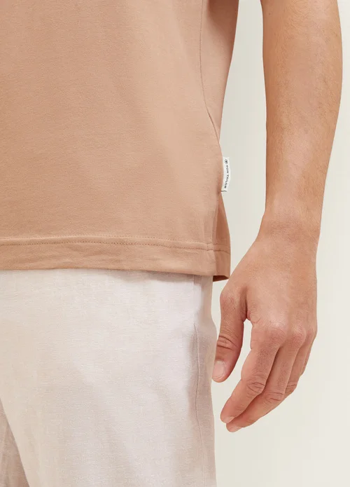 Tom Tailor T Shirt With Lettering Desert Fawn