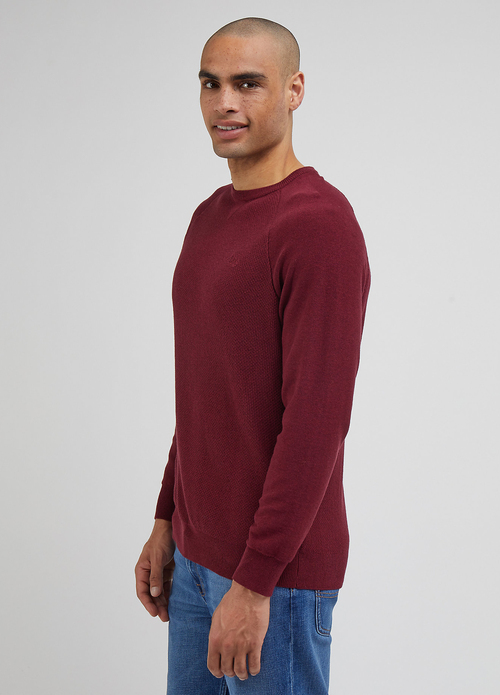 Lee Reglan Crew Knit Port - L83PKHA84