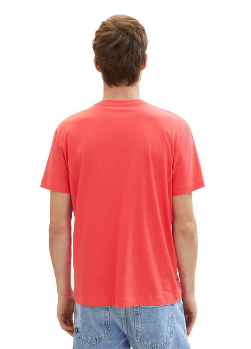 Tom Tailor T Shirt Plain Red - 1042346-11042