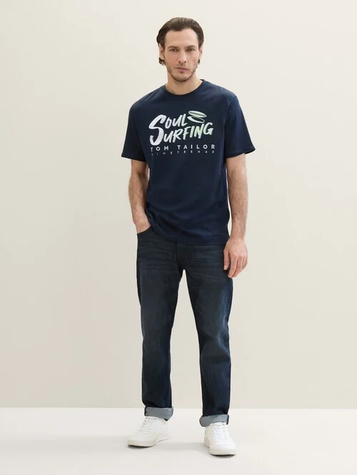 Tom Tailor Soul Surfing T Shirt Sky Captain Blue