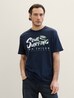 Tom Tailor Soul Surfing T Shirt Sky Captain Blue - 1041798-10668