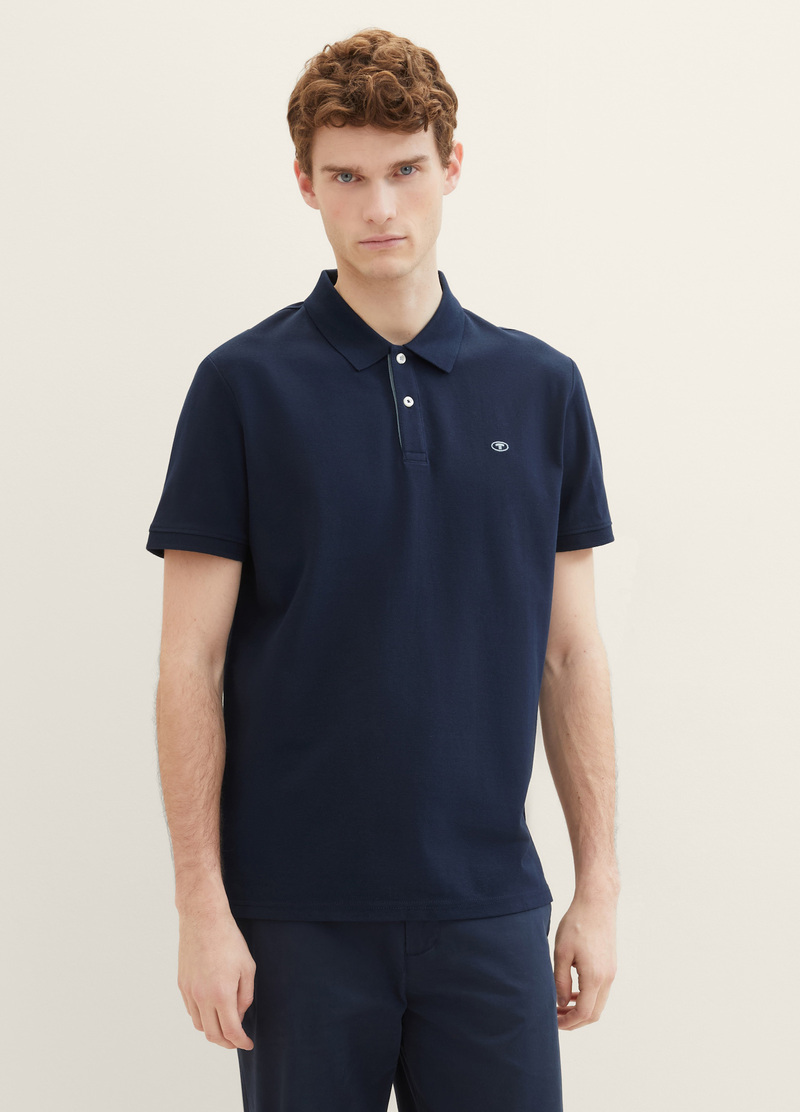 Tom Tailor Basic Polo Shirt Sky Captain Blue - 1027713-10668