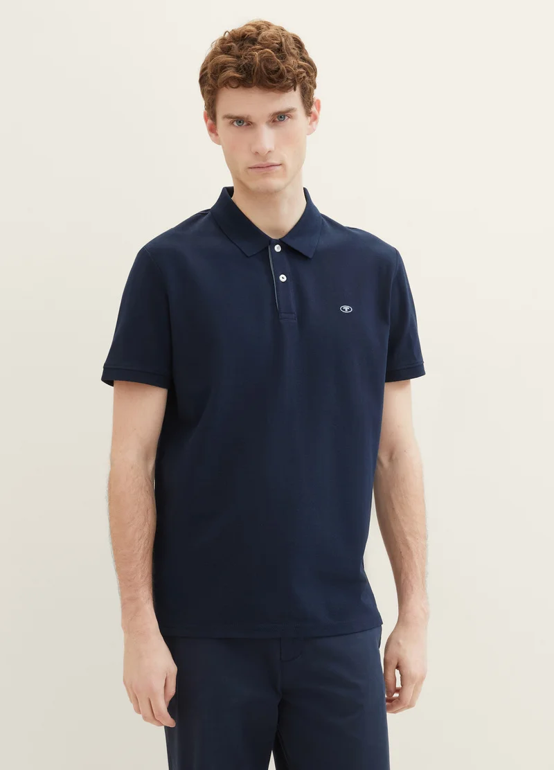 Tom Tailor Basic Polo Shirt Sky Captain Blue