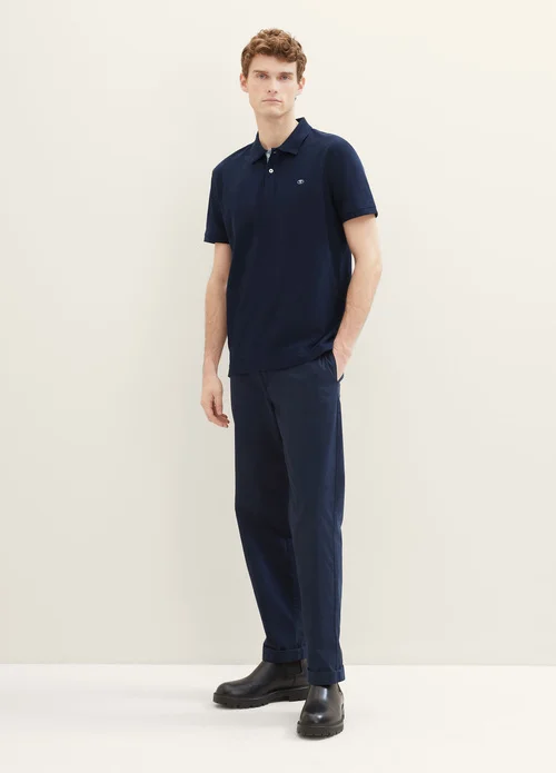 Tom Tailor Basic Polo Shirt Sky Captain Blue