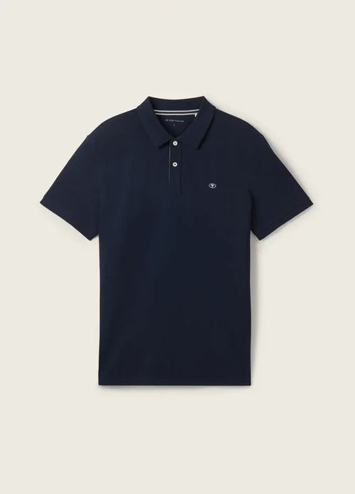 Tom Tailor Basic Polo Shirt Sky Captain Blue