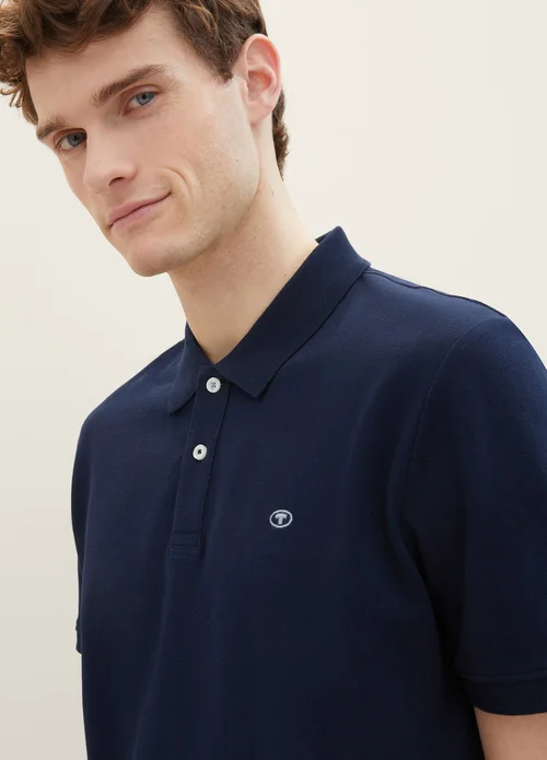 Tom Tailor Basic Polo Shirt Sky Captain Blue
