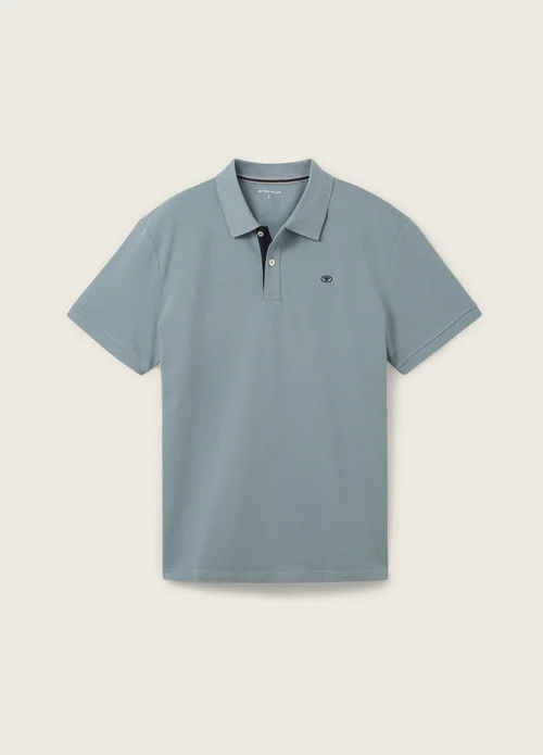 Tom Tailor Basic Polo Shirt Grey Mint