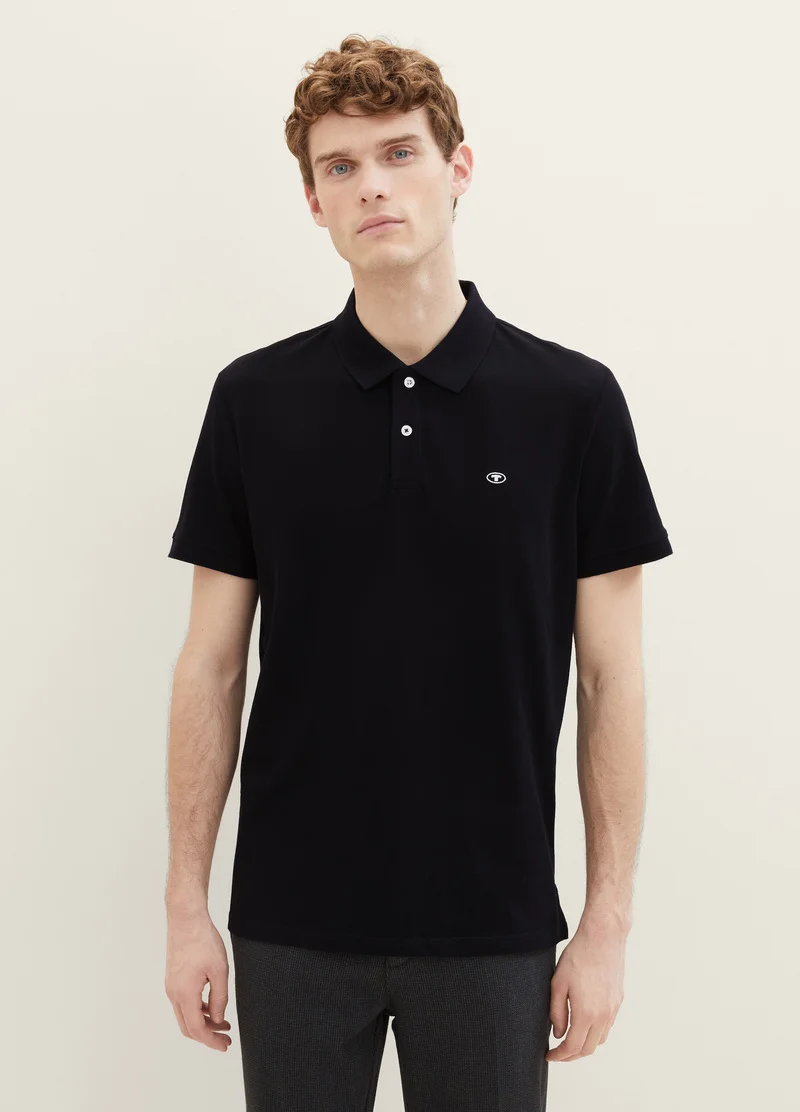 Tom Tailor Basic Polo Shirt Black