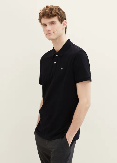 Tom Tailor Basic Polo Shirt Black