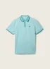 Tom Tailor Basic Polo Shirt Meadow Teal Twotone