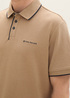 Tom Tailor Polo Tshirt Hazel Brown Melange - KIESZENIE