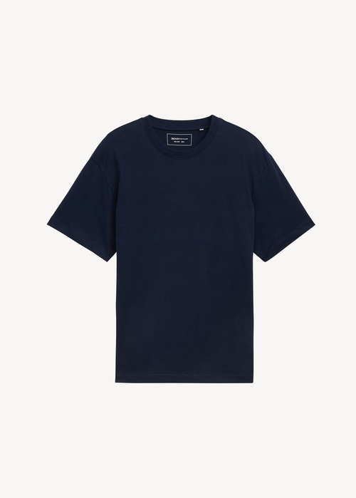 Tom Tailor Relaxed T Shirt Sky Captain Blue - 1043479-10668